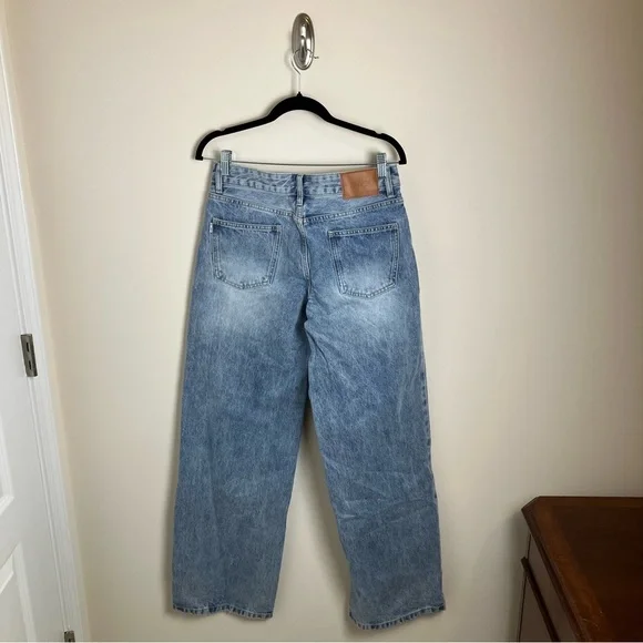 NWT Nordstrom Princess Polly Serenitia Mid Rise Relaxed Jeans Light Wash Size 4 - Picture 7 of 12